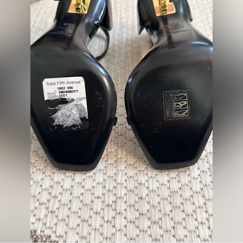 Saint Laurent Opyum YSL Logo Heel Sandals - Picture 10 of 14